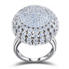 Zircon Full Paved Round Shaped Vintage Ring