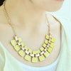 Collar Long Plated Enamel Necklace