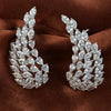 Cubic Zirconia Angel Wings Design Earrings