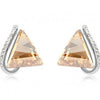 Crystal Bohemia Luxury Triangle Stud Earring